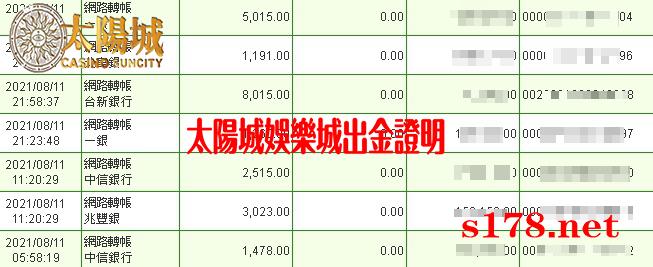 太陽城娛樂城出金穩定信譽優良