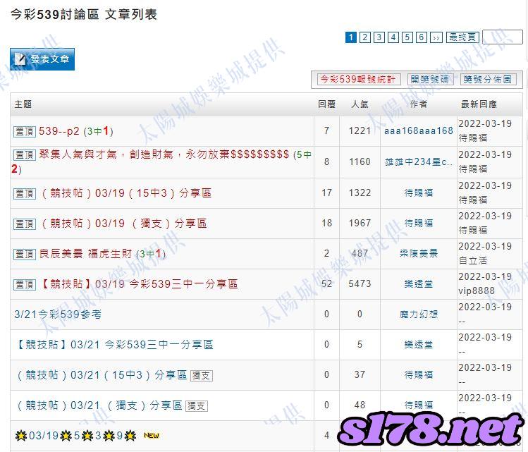 539討論明牌