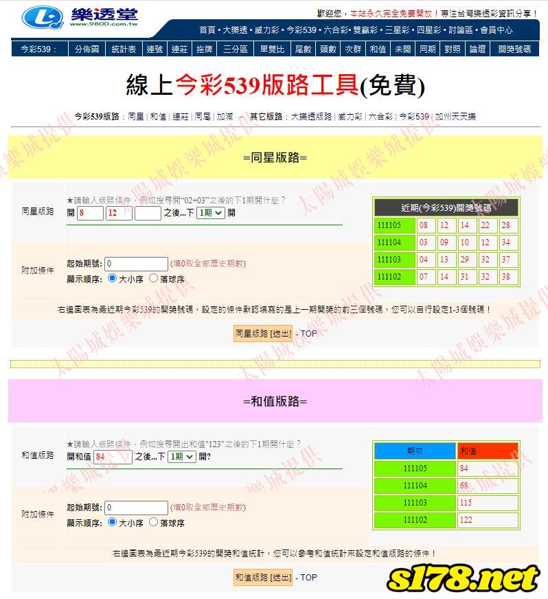 539分析程式